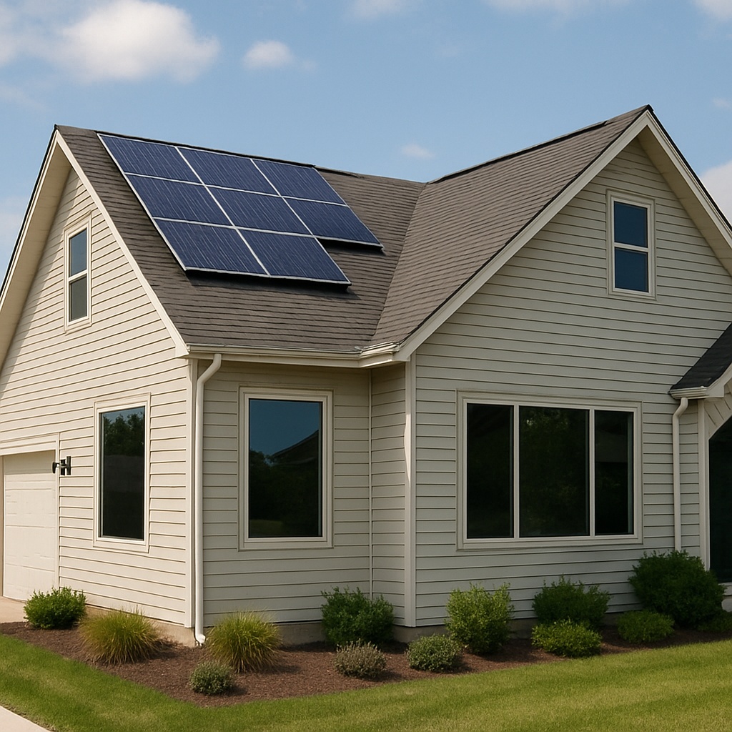 Energy-efficient home with window films