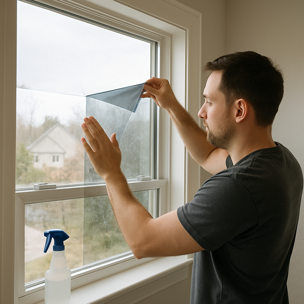 Residential window film application