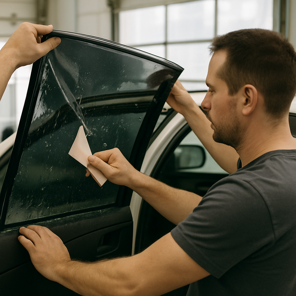 Window tinting installation process