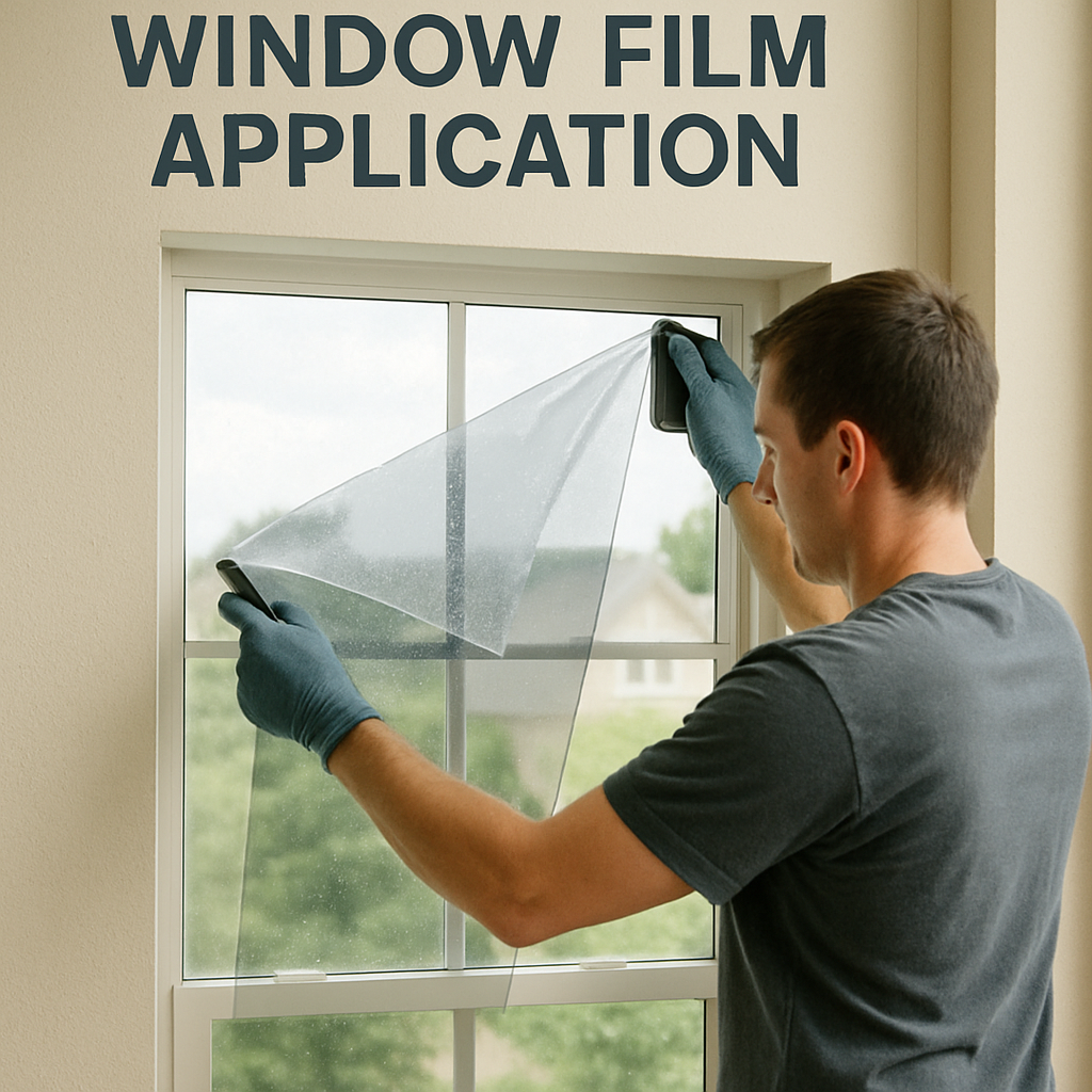 Energy-efficient window film application