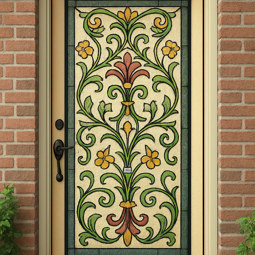 Decorative front door film
