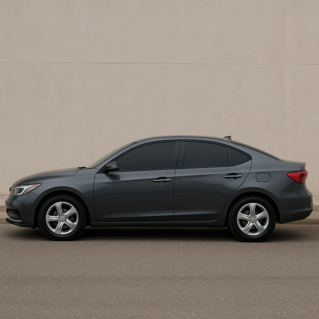 Car with tinted windows