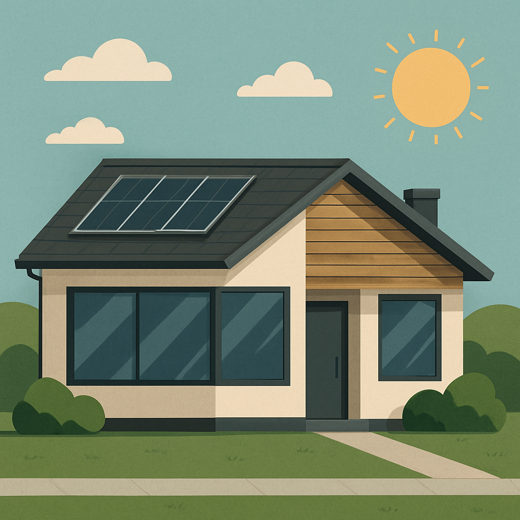 Energy-efficient home with window tint