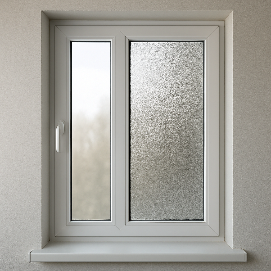 Insulated window with film